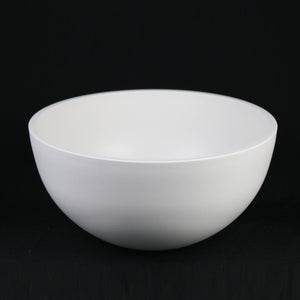 2-Piece White Plastic Planter Bowls – Modern Minimalist Design