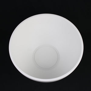 2-Piece White Plastic Planter Bowls – Modern Minimalist Design